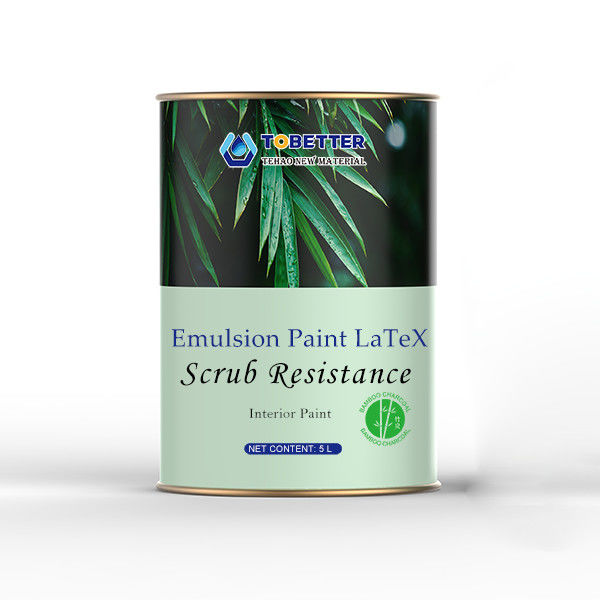 Peinture à l'émulsion intérieure de 5 litres Peinture blanche au latex pour murs Peinture plate matte Dulux remplacer