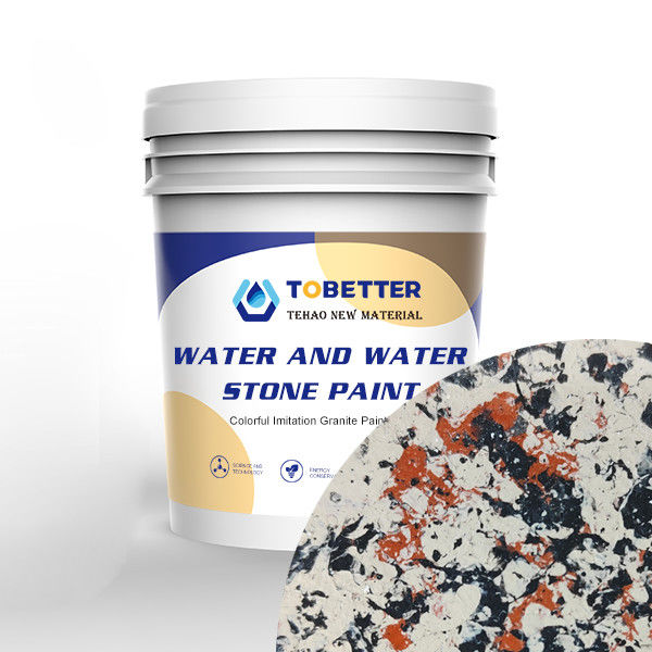 Peinture murale extérieure imperméable à l'eau Textures de pierre colorées revêtements muraux résistants aux intempéries