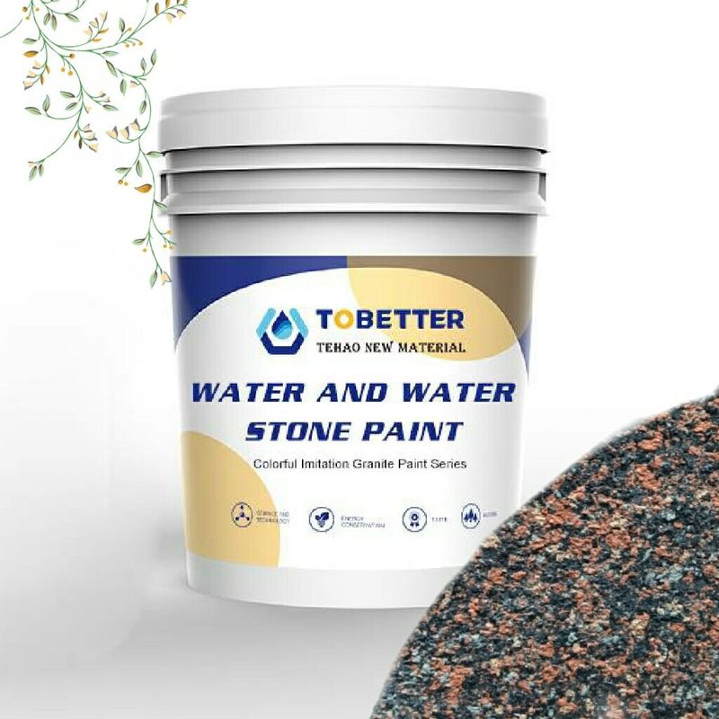 Peinture de revêtement murale en poudre Imitation de la peinture de revêtement de pierre de granit
