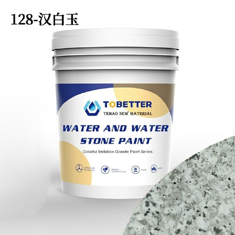 Peinture en pierre de marbre blanc granite imitation de l'eau et de l'eau similaire à Dulux Faux Peinture en pierre